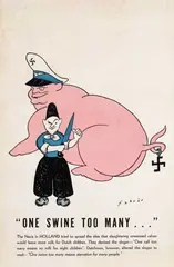 Oscar Fabrès, "One Swine too many ", poster