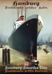 Theodore P. Etbauer, HAPAG Hamburg, poster
