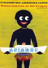 Uli Schierle, HAPAG Winterfahrten in die Tropen Ariadne, 1958, poster