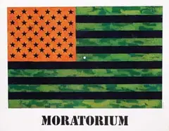 Moratorium by Jasper Johns, 1969, poster, sold Dec 2010