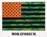 Jasper Johns, Moratorium, 1969, poster