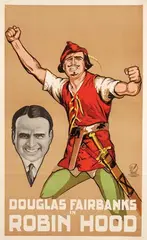 Frans Bosen, Movie: Douglas Fairbanks in "Robin Hood", 1922, poster