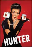 Willy Pot, Hunter Cigarettes, poster
