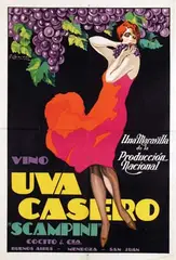 A. Cocito, Vino Uva Casero "Scampini" (Home made wine), poster