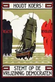 Johannes D. Ros, Houdt Koers! Stemt op de Vrijzinnig Democraten, 1922, poster