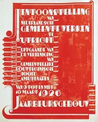 Anton Kurvers, Tentoonstelling van Nederlandsche Gemeentewerken te Utrecht, 1926, poster