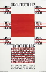 Hendricus Th. Wijdeveld, Architectuur Tentoonstelling Frank Lloyd Wright, 1931, poster