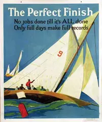 Frank T. Beatty, The perfect Finish, 1930, poster