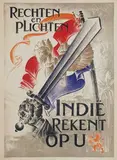Hendrik Paulides, Indië rekent op u, 1945, poster