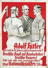 Felix Albrecht, Adolf Hitler wählt Nationalsozialisten Liste 1, 1932, poster