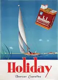 Jan Lavies, Holiday American Cigarettes, 1939, poster