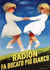 Victor Ruzo, Radion fa bucato più bianco, 1947, poster