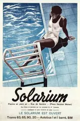 A. v.d. Zeyden, Solarium, poster