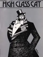 B. Kliban, High Class Cat, 1977, poster