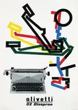 Giovanni Pintori, olivetti 82 Diaspron, 1958, poster