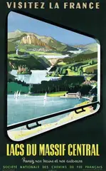 Jean Jacquelin, Lacs du Massif Central, 1954, poster