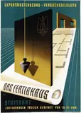 Walter E. Müller, Das Fertighaus Stuttgart, 1947, poster
