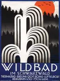 August Fischinger, Wildbad im Schwarzwald, poster