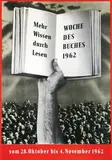 John Heartfield, Mehr Wissen durch Lesen Woche Des Buches, 1962, poster