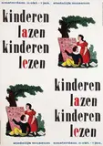 kinderen lazen kinderen lezen by Willem Sandberg, 1958, poster, sold May 2010