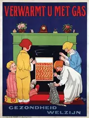 S. Bailie, Verwarmt u met gas, poster