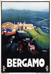 Bergamo by Marcello Nizzoli, 1927, poster, sold May 2010