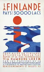 La Finlande by Alfred Mahlau, 1929, poster, sold May 2010