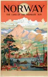 Arent Christensen, Norway The land of the midnight Sun, poster