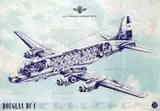 Joop van Heusden, KLM Douglas DC4, poster