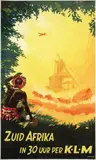 Pieternella C. v.d. Maaden, KLM Zuid Afrika, 1946, poster