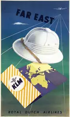 Auguste Melai, KLM Far East, 1953, poster