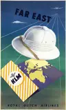 Auguste Melai, KLM Far East, 1953, poster