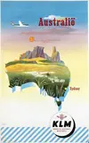 Advertising Agency libra, KLM Australië, 1951, poster