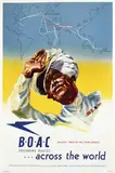 Harold P. Forster, BOAC Speedbird Routes, 1946, poster