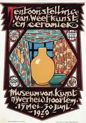 Otto van Tussenbroek, Tentoonstelling van Weefkunst en Ceramiek Haarlem, 1920, poster