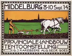 F.P. Dhuy, Provinciale Landbouwtentoonstelling Middelburg, 1914, poster