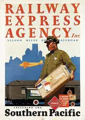 Maurice Lorand, Railway Express Agency Southern Pacific, poster
