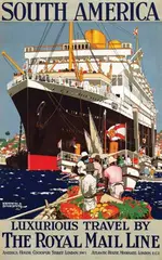 Kenneth Denton Shoesmith, The Royal Mail Line South America, poster