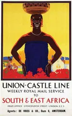Richard T. Cooper, Union-Castle Line South & East Africa, poster