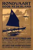 Initials E.L., Rondvaart door Nederland Roei-Zeil- en Motorvaartuigen Wherry-Wedstrijden Amsterdam, 1919, poster