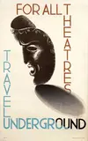 Edward McKnight Kauffer, For all Theatres Travel Underground