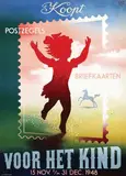 Fedde Weidema, Koopt Postzegels Briefkaarten voor het kind, 1948, poster