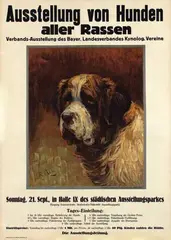 Robert Franz Curry, Ausstellung von Hunden aller Rassen, poster