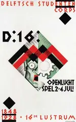 Theodoor van Erp, Delftsch Studenten Corps, 1928, poster