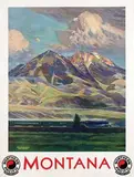 Gustav W. Krollmann, Nothern Pacific Yellowstone Park Line Montana, poster