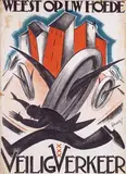 Samuel (ps. Mommie) Schwarz, Veilig Verkeer, 1925, poster