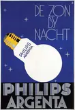 Walter, Philips Argenta De zon bij nacht, 1928, poster