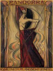 Jan Th. Toorop, Het Nederlandsch Tooneel Pandorra, 1919, poster
