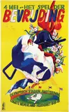 Piet Worm, Olympisch Stadion Amsterdam Het spel der bevrijding, poster