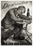 Aart van Dobbenburgh, De drinker, 1935, poster